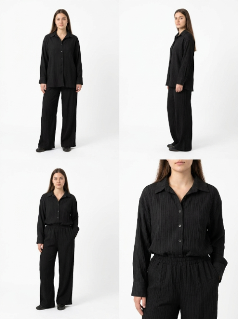 Ensemble Fluide Chemise et Pantalon