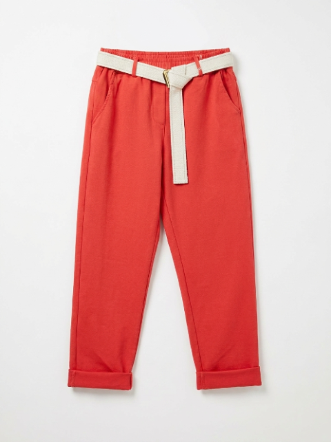 Pantalon Chino avec Ceinture Tressée