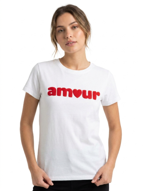 T-shirt "Amour" à Message