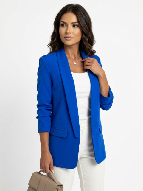 Veste Blazer Fluide Col Châle