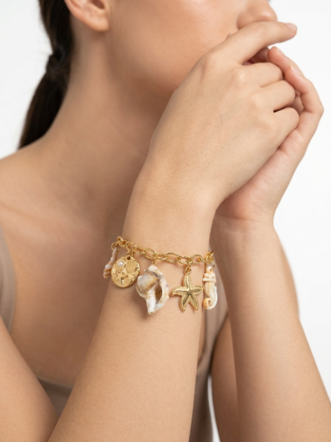 Bracelet à Breloques "Trésors de l'Océan"