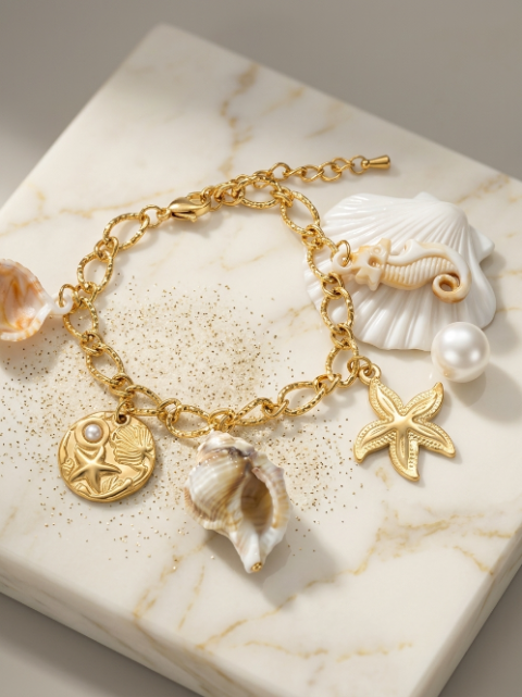 Bracelet à Breloques "Trésors de l'Océan"